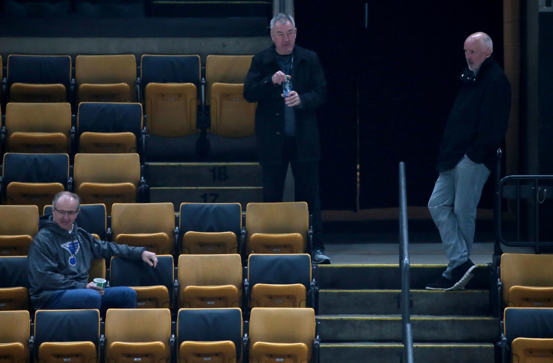 Blues practice at the TD Garden
